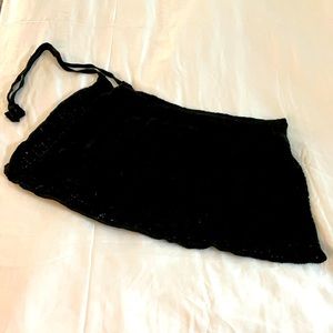 Harmonie wraparound dance sweater skirt- youth -OS- Black